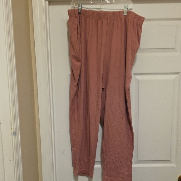 Roaman's Dusty Rose Track Pants - Picture 1 of 6